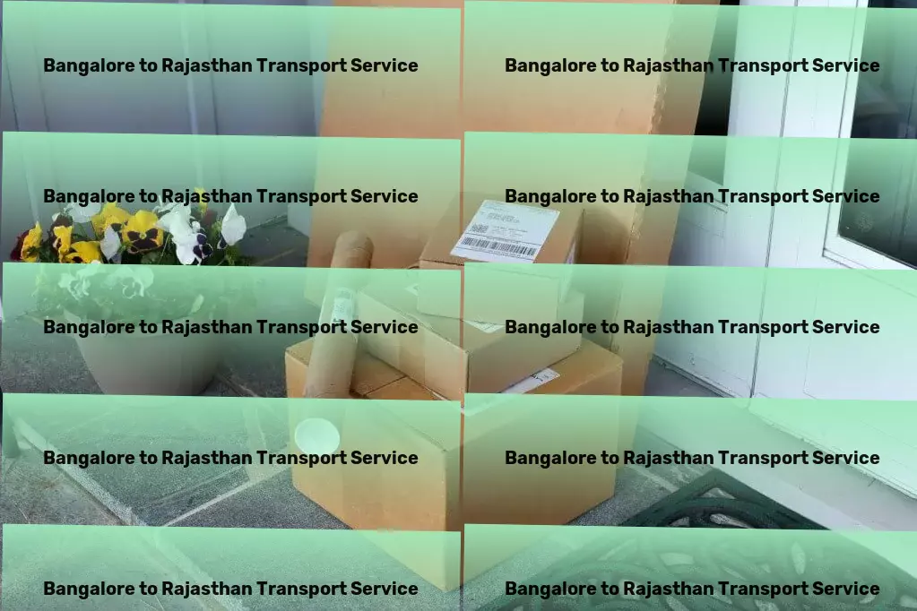 Bangalore to Rajasthan Part Load Transport Ease your logistic worries with our professional touch! - Global transport